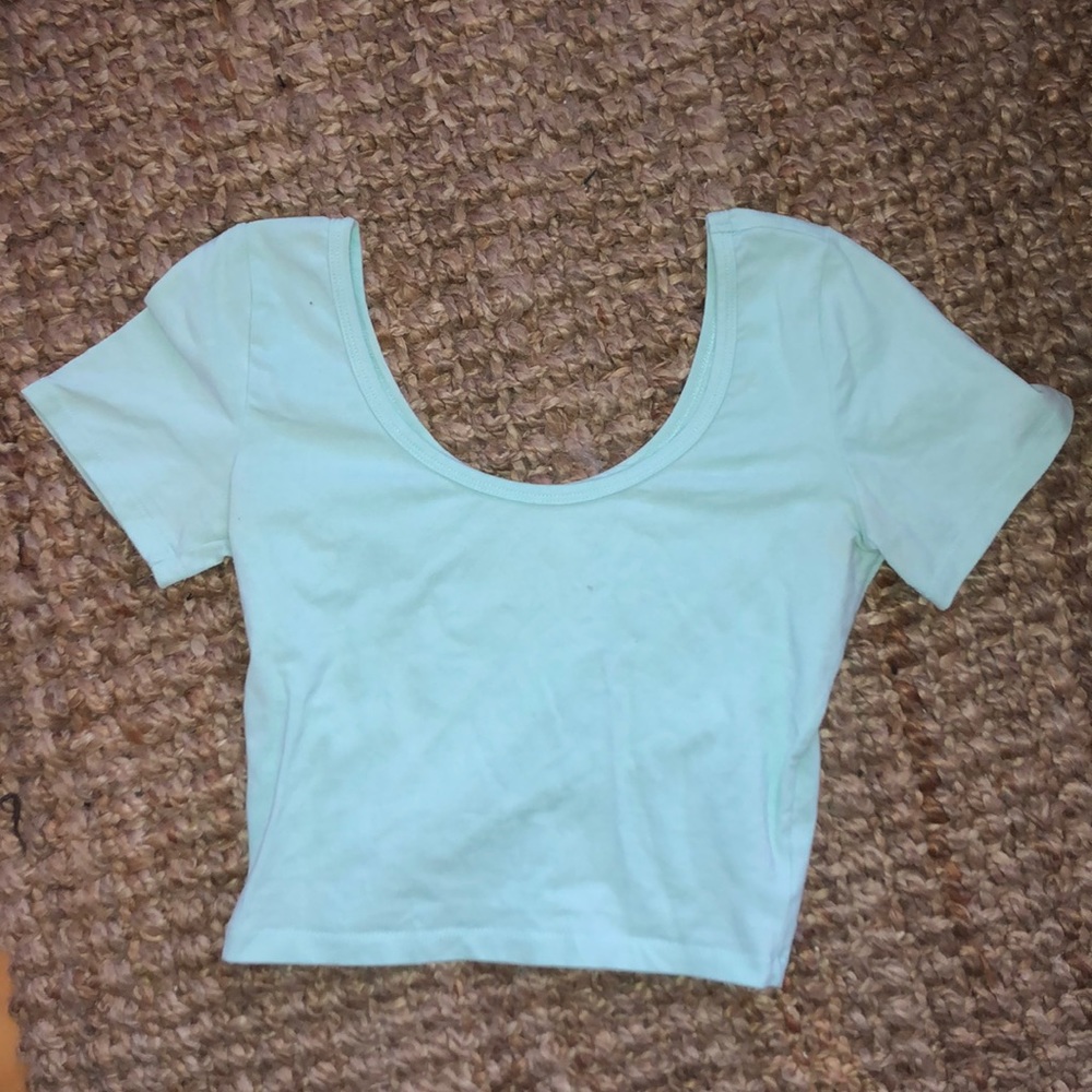 Mint green crop top!!!